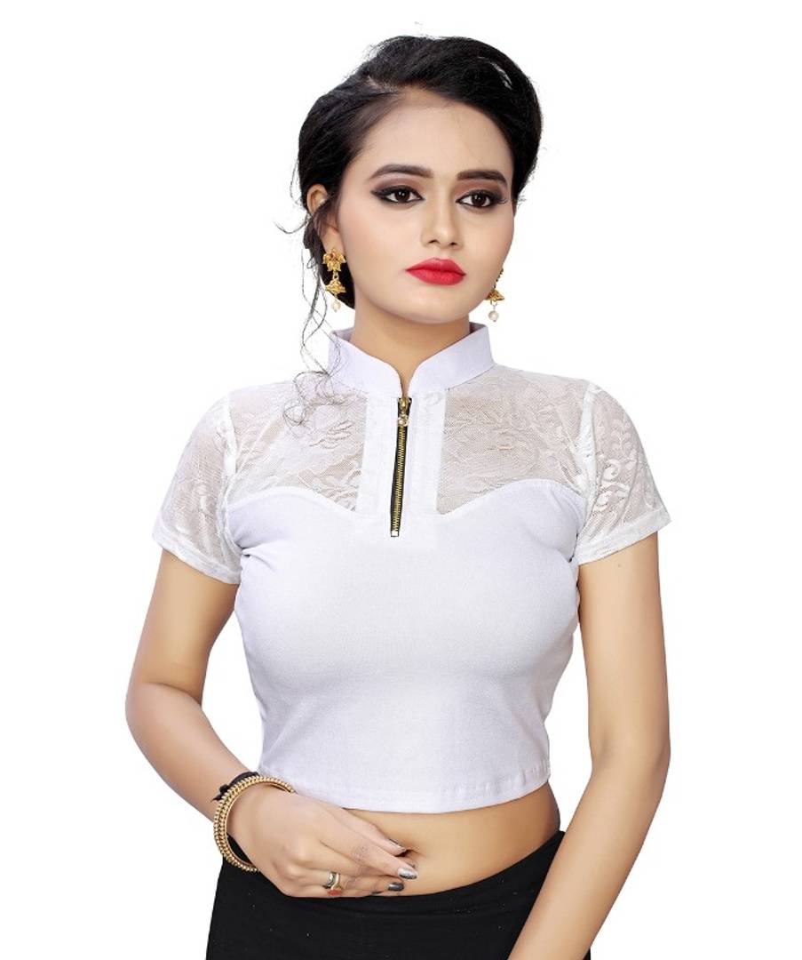 Shimmer Spandex Women's Readymade Stretchable blouse ( Free Size - 30